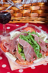 Image showing Italian Salad with ham