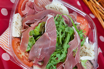 Image showing Italian Salad with ham