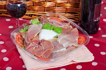 Image showing Bufala mozzarella salad