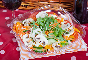 Image showing Mushrooms salad