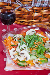 Image showing Mushrooms salad