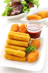 Image showing Fried cheese sticks