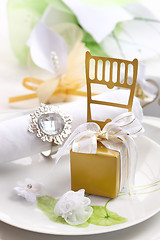 Image showing Wedding place setting