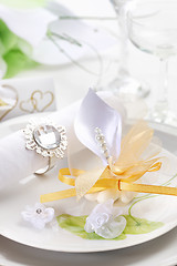 Image showing Wedding place setting