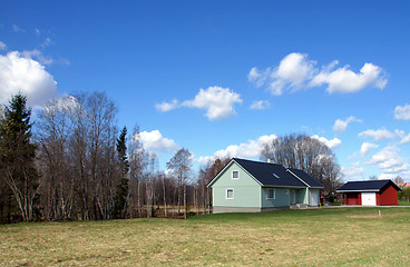 Image showing The house and sky