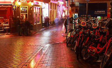 Image showing Amsterdam- night scene