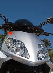 Image showing silver scooter