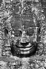 Image showing Bayon face