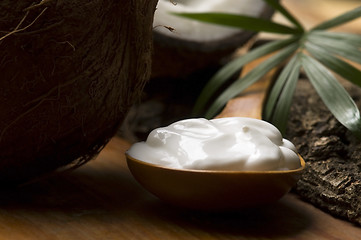 Image showing Coconut and coconut oil 