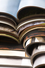 Image showing stack of magazines