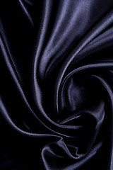 Image showing Smooth elegant black silk 