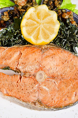 Image showing salmon steak