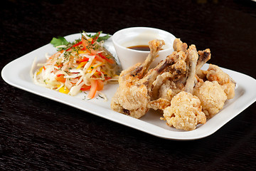 Image showing Fried chicken wings