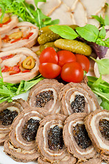 Image showing meat tenderloin with prune