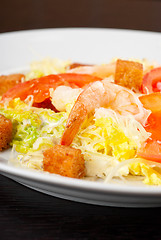 Image showing tiger shrimps salad