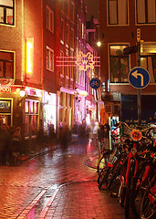 Image showing Amsterdam street corner