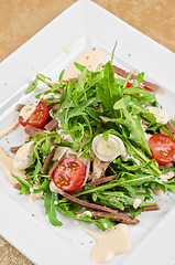 Image showing Tasty salad of beef tongue