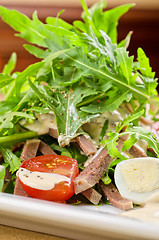 Image showing Tasty salad of beef tongue