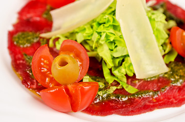 Image showing Meat carpaccio