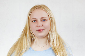 Image showing chubby blonde girl