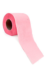 Image showing Toilet paper pink