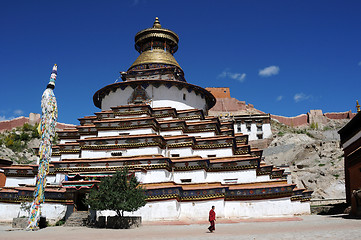 Image showing Grand pagoda at Gyangze lamasery,Tibet