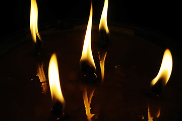 Image showing Burning flames