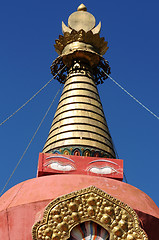 Image showing Red stupa in Tibet