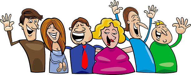 Image showing Group of happy people
