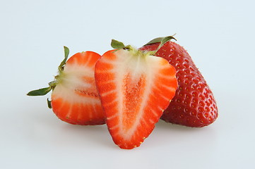 Image showing Fresh and tasty strawberries