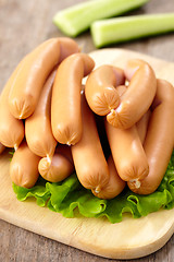 Image showing fresh boiled sausages