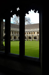 Image showing Oxford college cloister