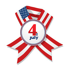 Image showing Independence Day badge