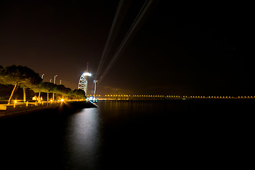 Image showing Cable car at night