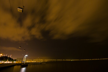 Image showing Cable car at night