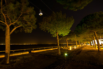 Image showing Cable car at night