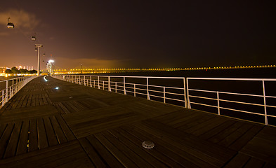 Image showing Cable car at night