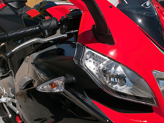 Image showing red motorbyke