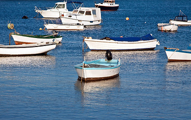 Image showing little fishing boats