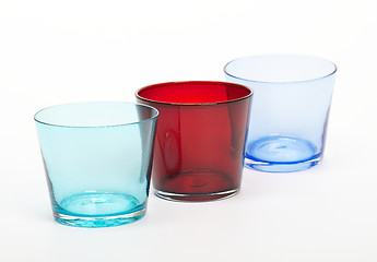 Image showing Three color glasses