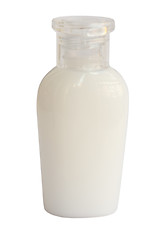 Image showing A small bottle of shampoo