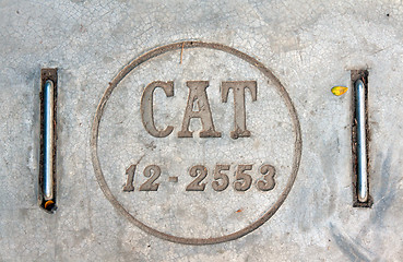 Image showing Concrete manhole in Bangkok