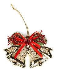 Image showing Christmas ornament, golden bells