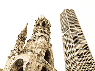 Image showing Bombed church, Berlin