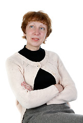 Image showing Portrait of middle-aged woman