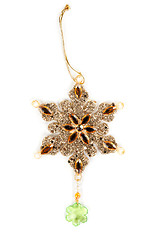 Image showing Christmas ornament, golden bells