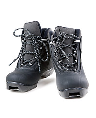 Image showing A pair of cross country ski boots