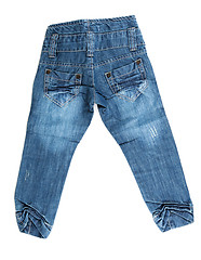 Image showing blue denim trousers