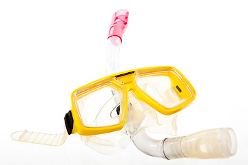 Image showing snorkeling mask isolated on white background