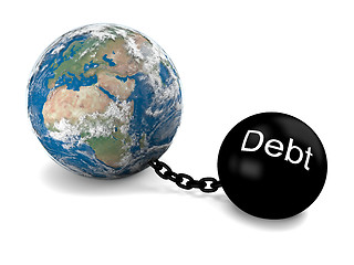 Image showing Global debt